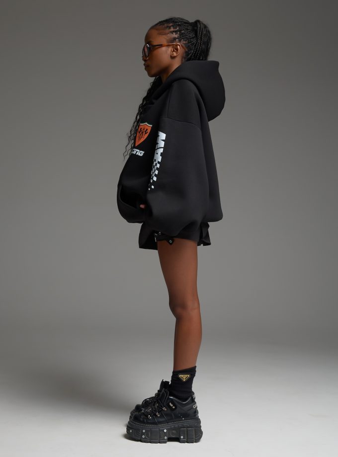 Худи-ZIP оверсайз Racing/black