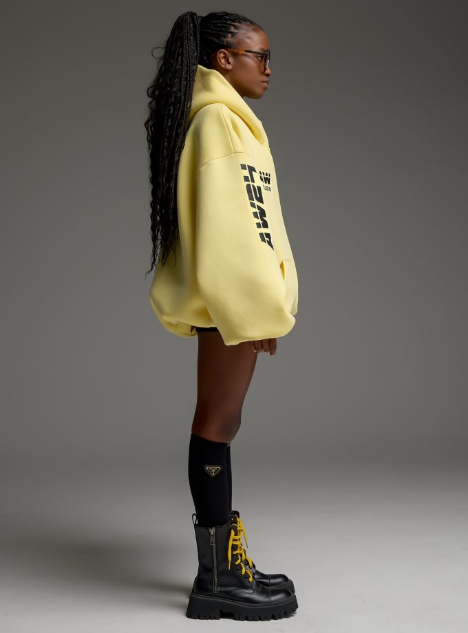 Худи-ZIP оверсайз Racing/banan