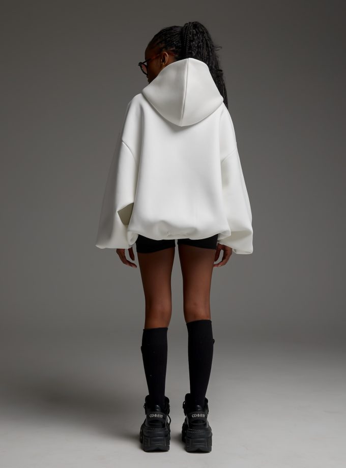 Худи-ZIP оверсайз Racing/milk